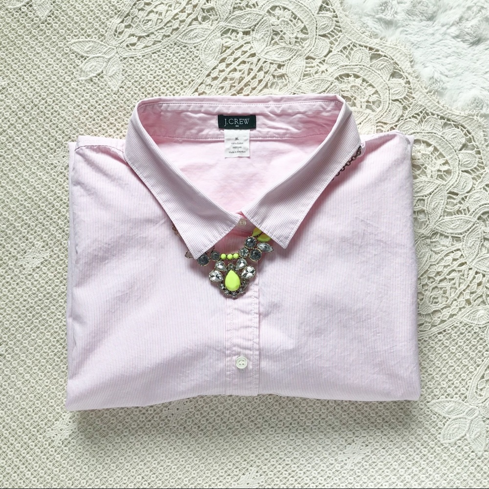 {J. Crew Factory} Stripe Perfect Shirt